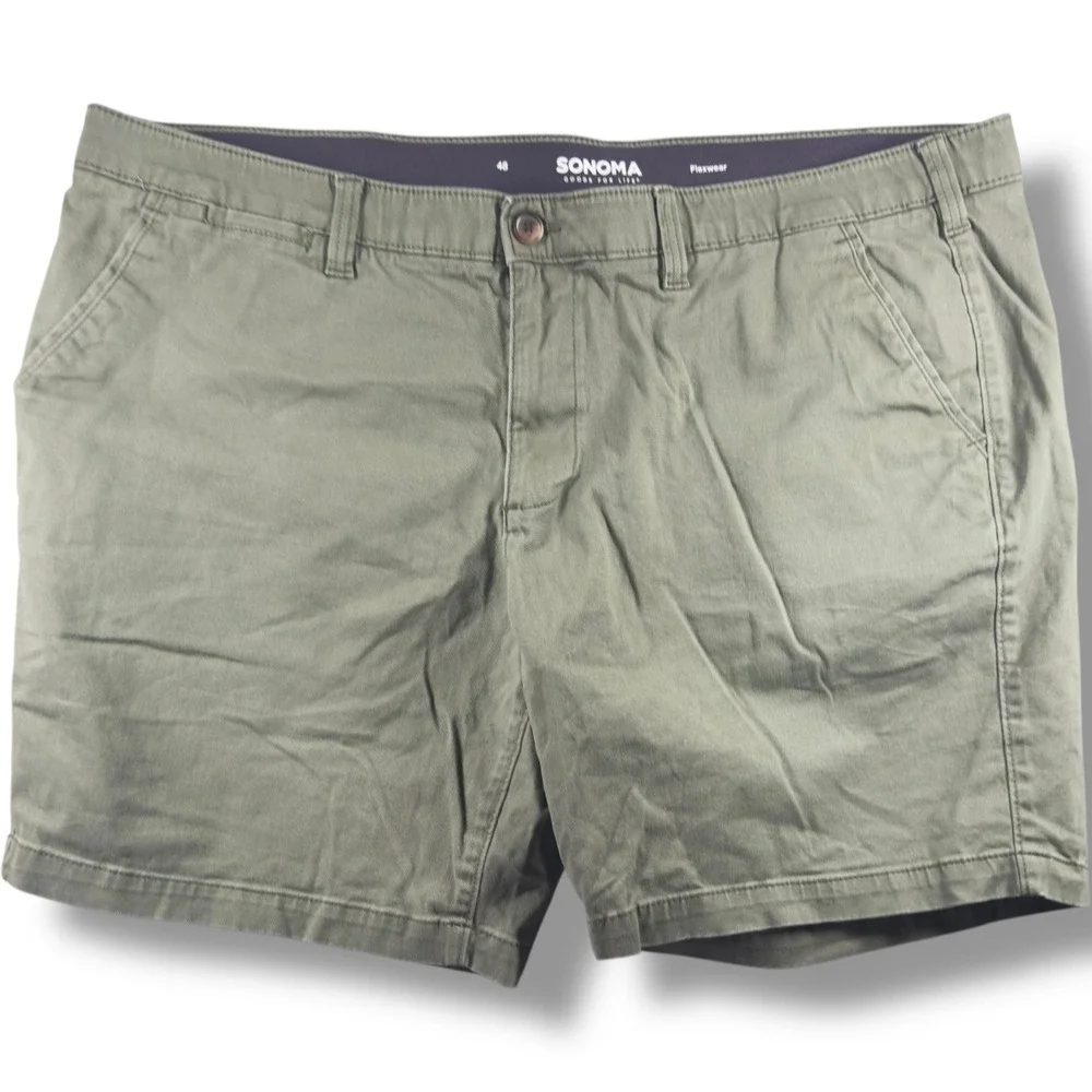 Sonoma Mens Light Green 9 Flexwear Everyday Casual Shorts Size 48